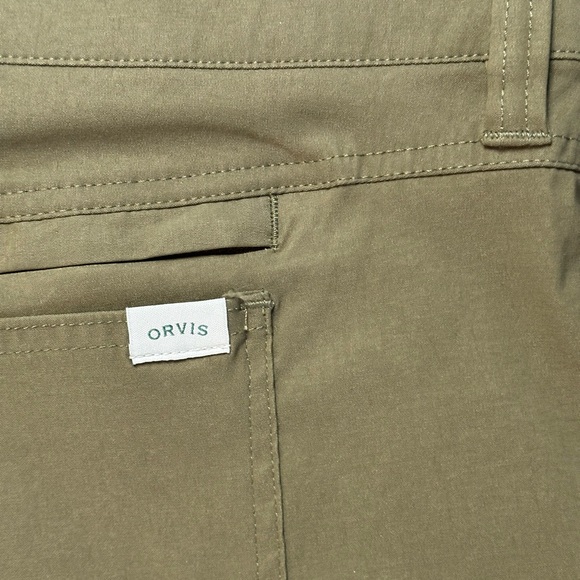 Orvis Pants Mens 40x30 Green Stretch Water Repellent Hiking Outdoor Comfort - Picture 9 of 13